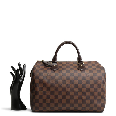 LOUIS VUITTON Speedy 30 Bandoulière - Damier Ebene