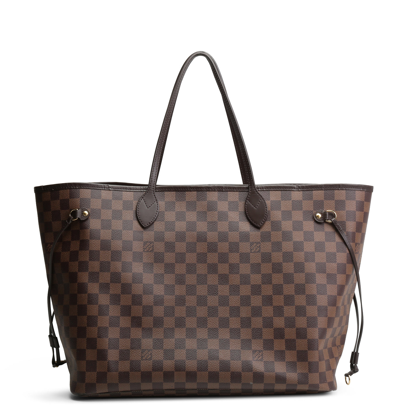 LOUIS VUITTON Damier Ebene Neverfull w/ pouch GM