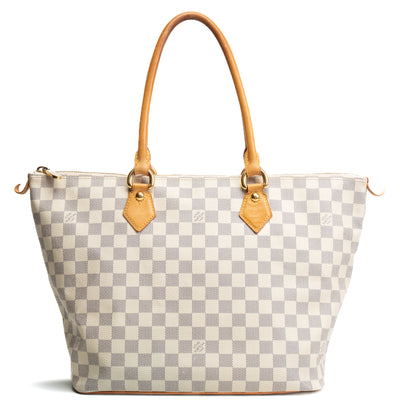 LOUIS VUITTON Damier Azur Saleya MM OUTLET FINAL SALE