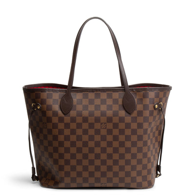 LOUIS VUITTON Damier Ebene Neverfull MM w/ pouch