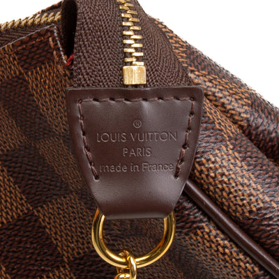 LOUIS VUITTON Damier Ebene Eva Pochette w/strap