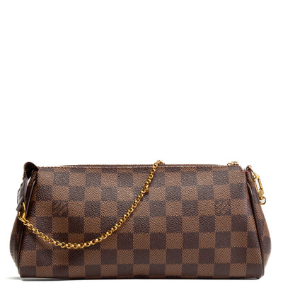 LOUIS VUITTON Damier Ebene Eva Pochette w/strap