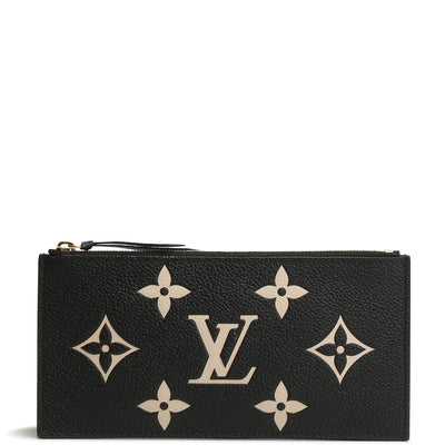 LOUIS VUITTON Fèlicie Zip Pouch Insert - Black/Cream