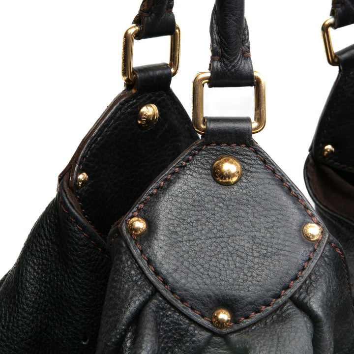 LOUIS VUITTON Mahina Hobo XXL Black-  OUTLET FINAL SALE