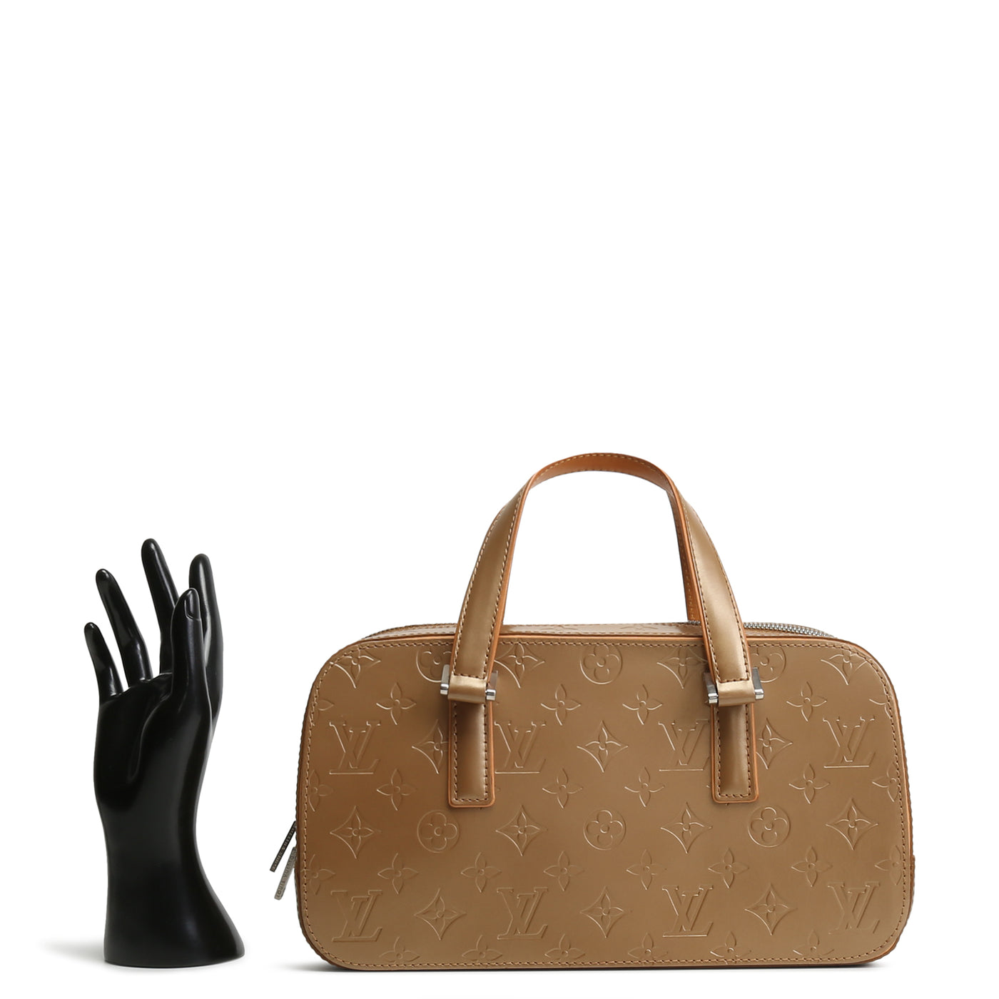 LOUIS VUITTON Monogram Matte Vernis Shelton - Gold