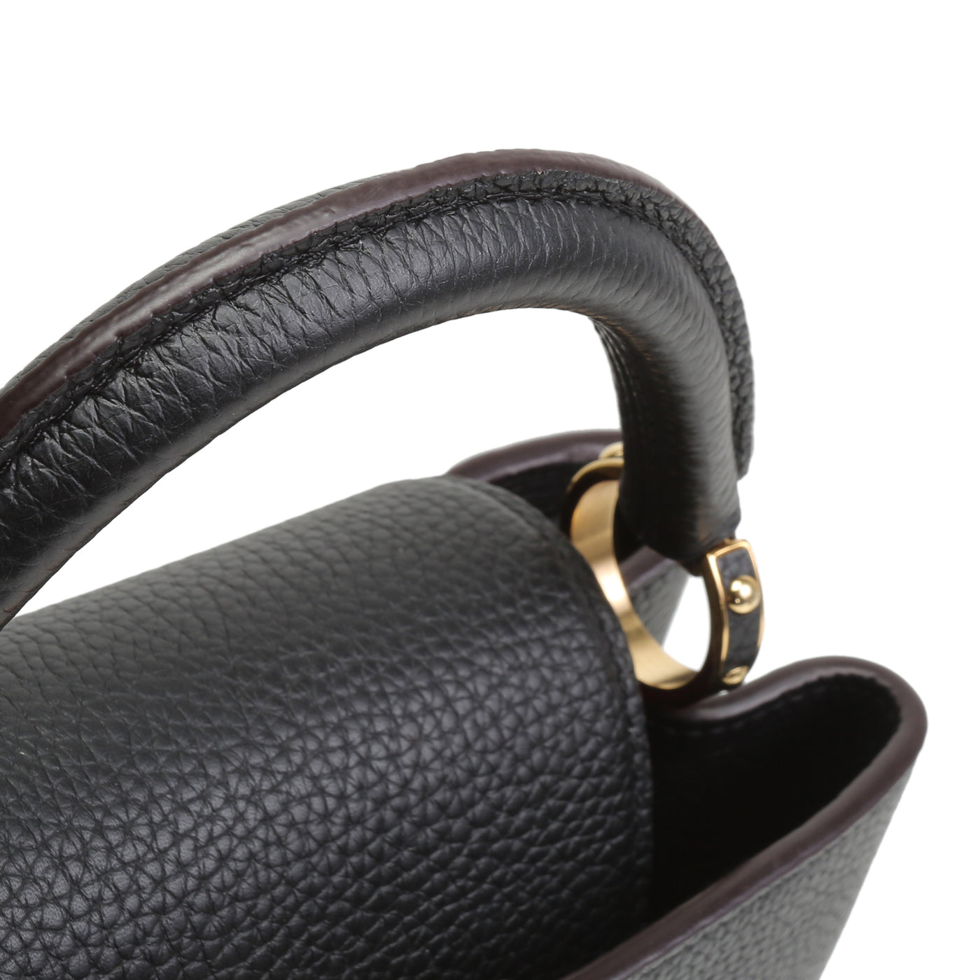 LOUIS VUITTON Taurillon Capucines BB - Black