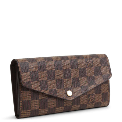 LOUIS VUITTON Damier Ebene Sarah Wallet