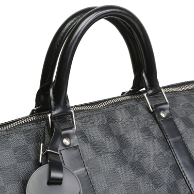 LOUIS VUITTON Damier Graphite Keepall Bandoliere 55 OUTLET FINAL SALE