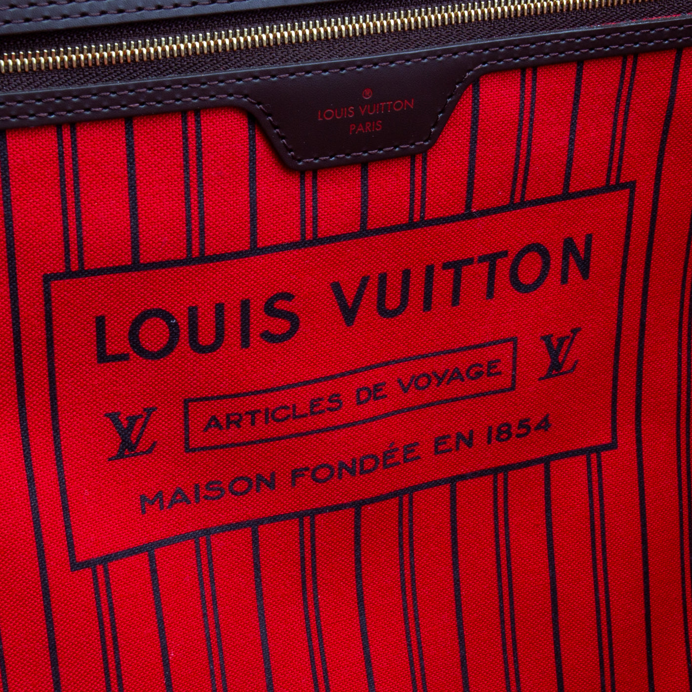 LOUIS VUITTON Neverfull GM Tote w/Pouch - Damier Ebène