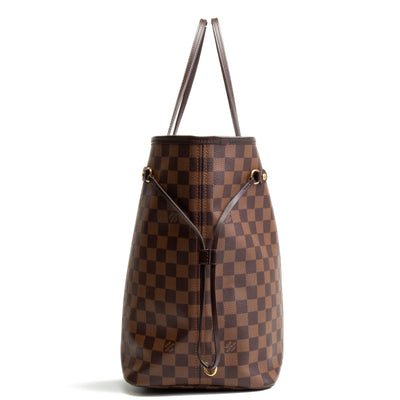 LOUIS VUITTON Neverfull GM Tote w/Pouch - Damier Ebène