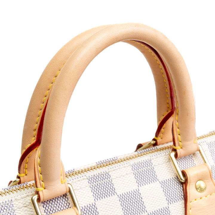 LOUIS VUITTON Damier Azur Speedy 25