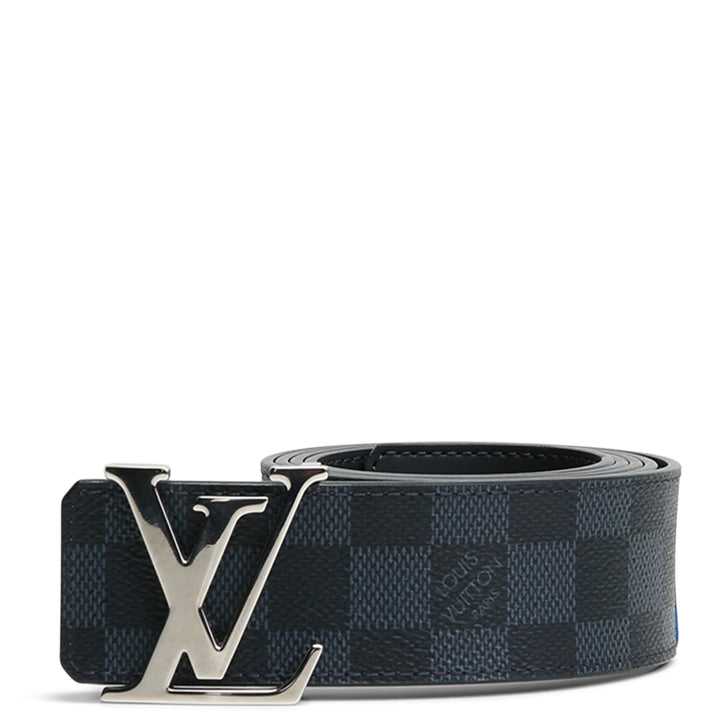 LOUIS VUITTON  40 mm LV Initiales Reversible Belt - Damier Navy