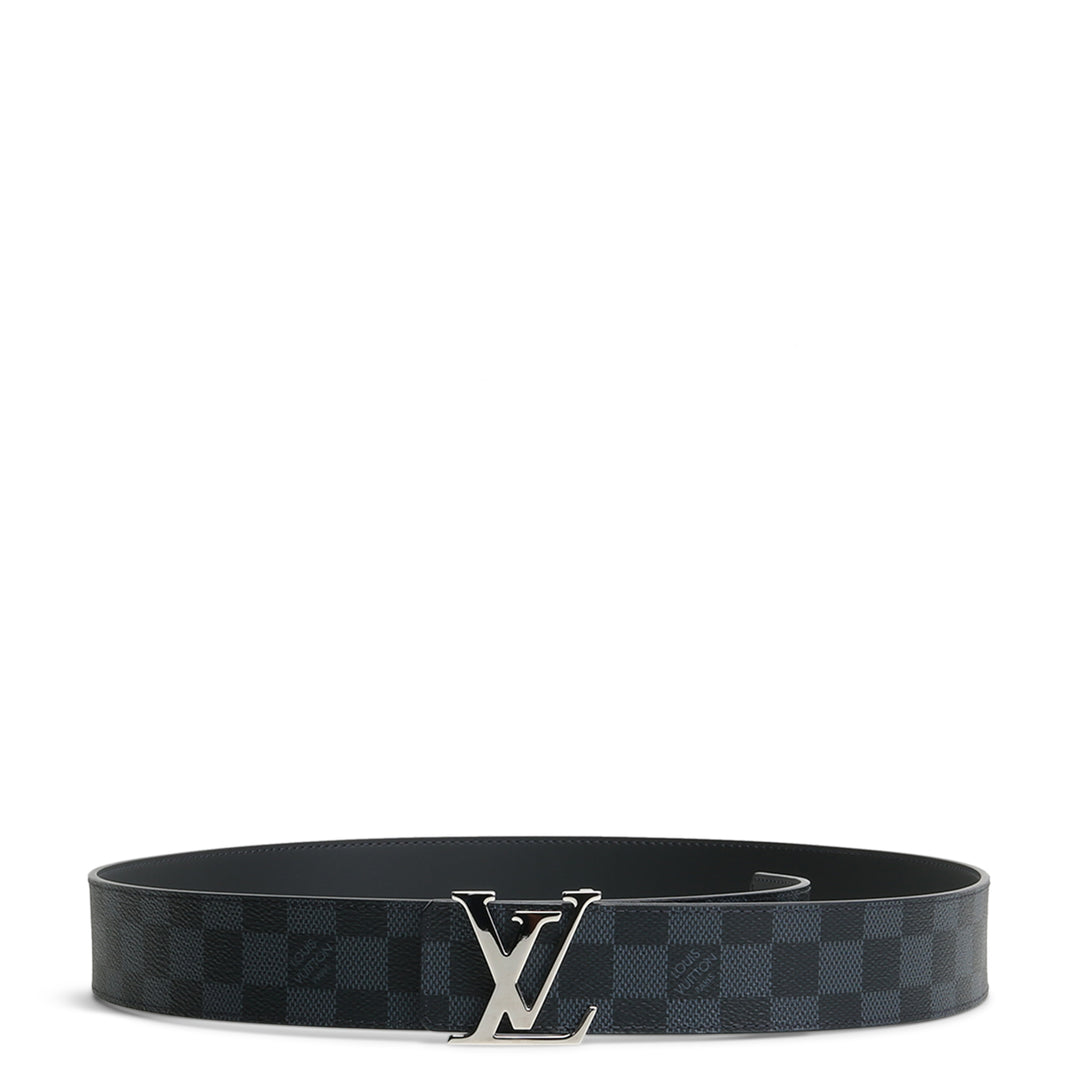 LOUIS VUITTON  40 mm LV Initiales Reversible Belt - Damier Navy