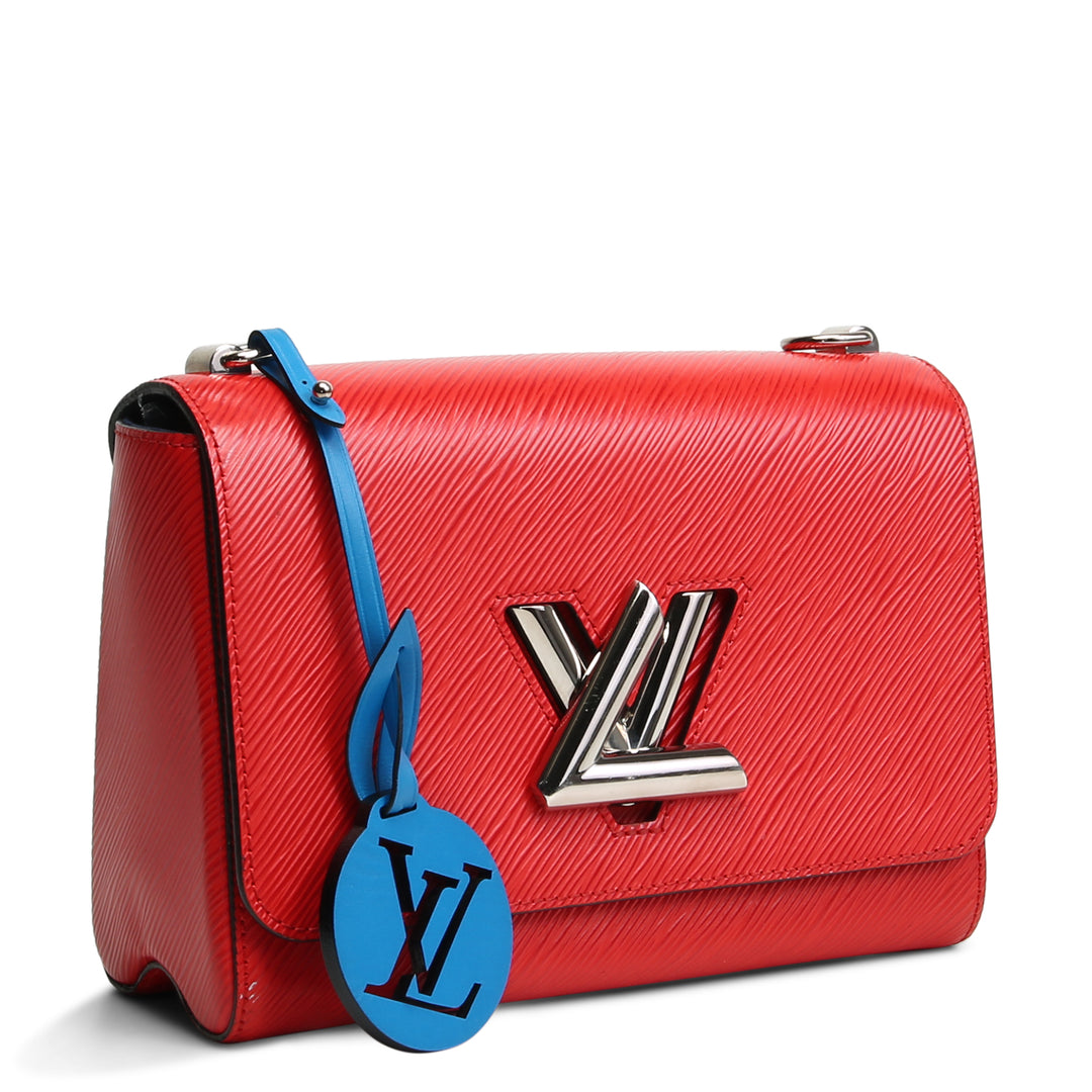 LOUIS VUITTON Braided Strap Epi Twist Shoulder Bag - Red