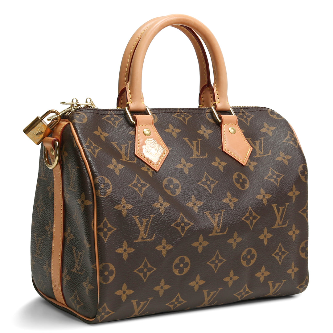 LOUIS VUITTON Monogram Speedy Bandouliere 25