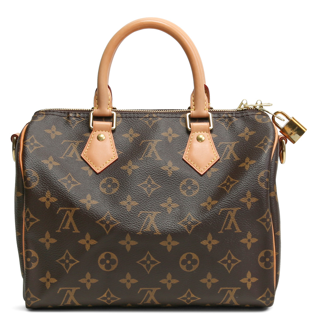 LOUIS VUITTON Monogram Speedy Bandouliere 25