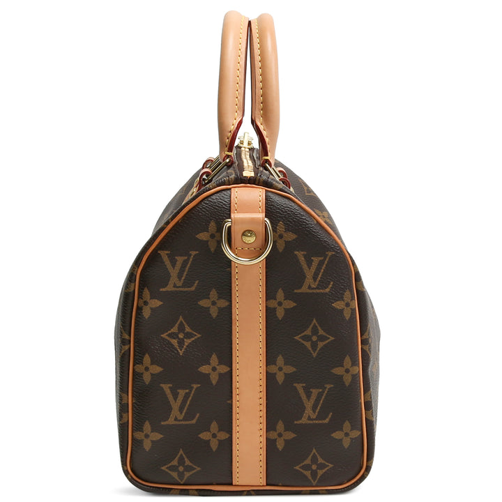 LOUIS VUITTON Monogram Speedy Bandouliere 25