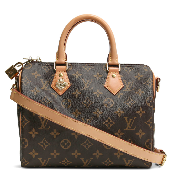 LOUIS VUITTON Monogram Speedy Bandouliere 25