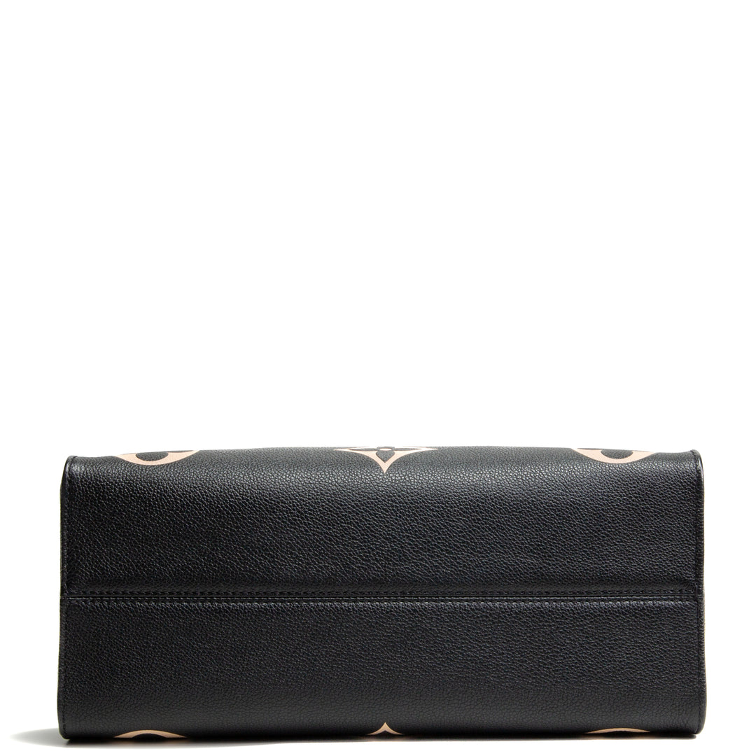 LOUIS VUITTON Monogram Empreinte Bicolor Onthego MM - Black/Beige