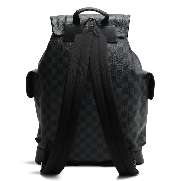 LOUIS VUITTON Damier Graphite Christopher Backpack MM