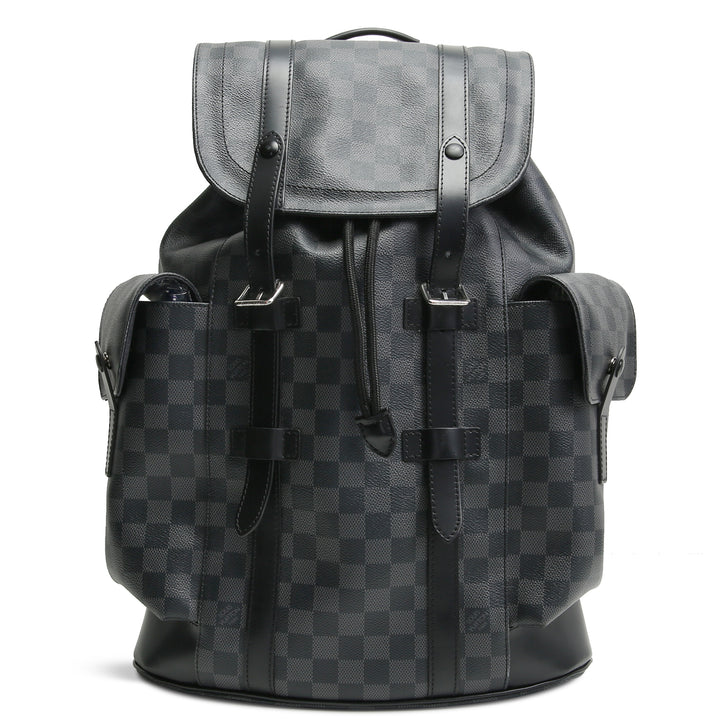 LOUIS VUITTON Damier Graphite Christopher Backpack MM