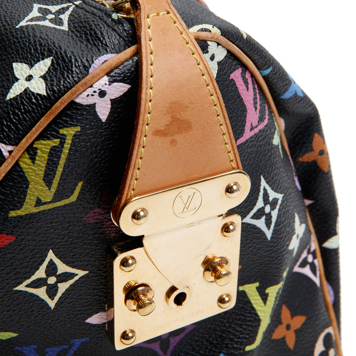 LOUIS VUITTON Vintage Speedy 30 Multicolore Monogram-Black