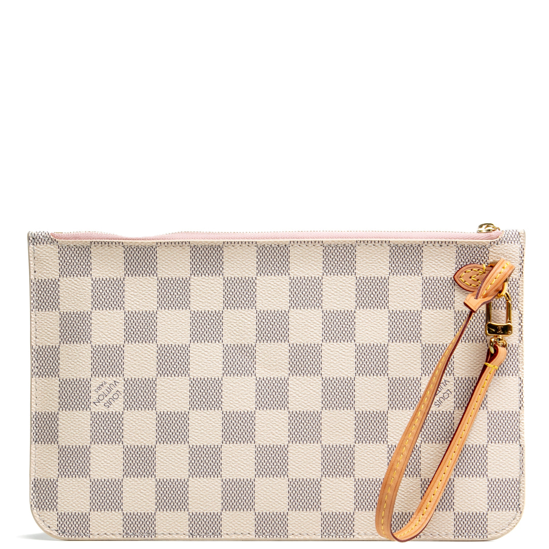 LOUIS VUITTON Damier Azur Neverfull Pochette/Pouch