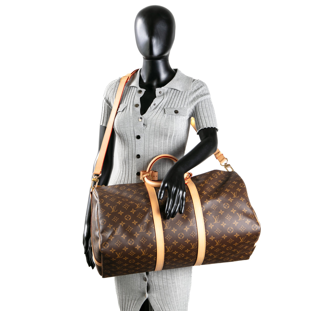 LOUIS VUITTON Monogram Keepall Bandouliere 50