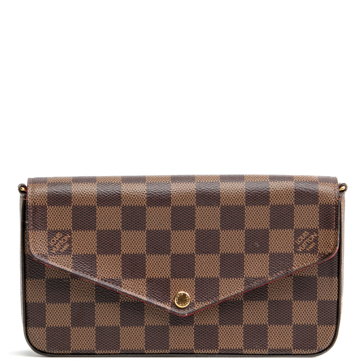 LOUIS VUITTON Fèlicie Pochette - Damier Ebene (Missing Insert) - OUTLET FINAL SALE