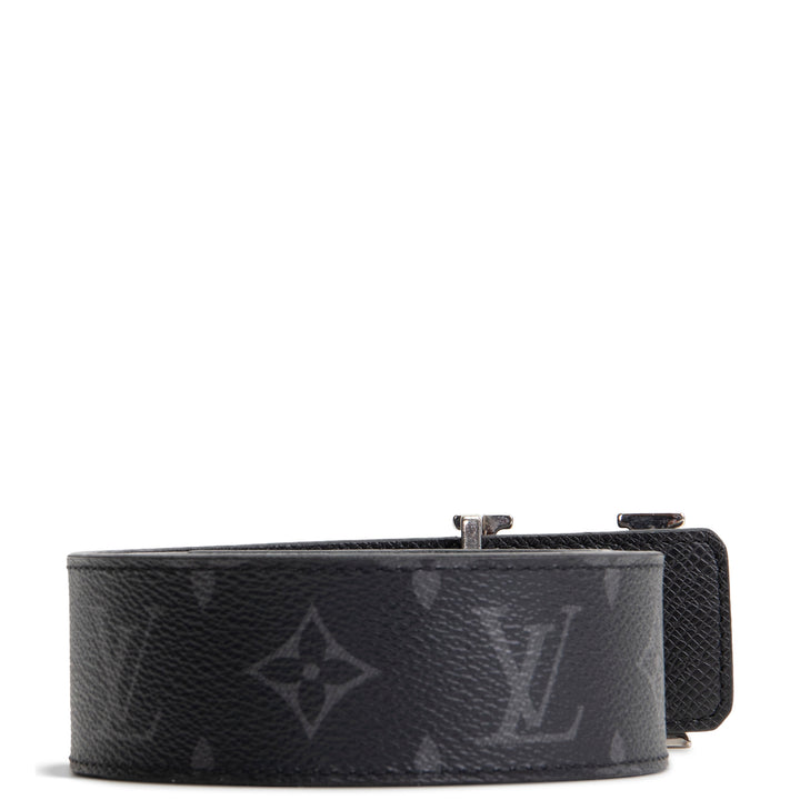 LOUIS VUITTON Monogram Eclipse Initiales Belt - OUTLET FINAL SALE