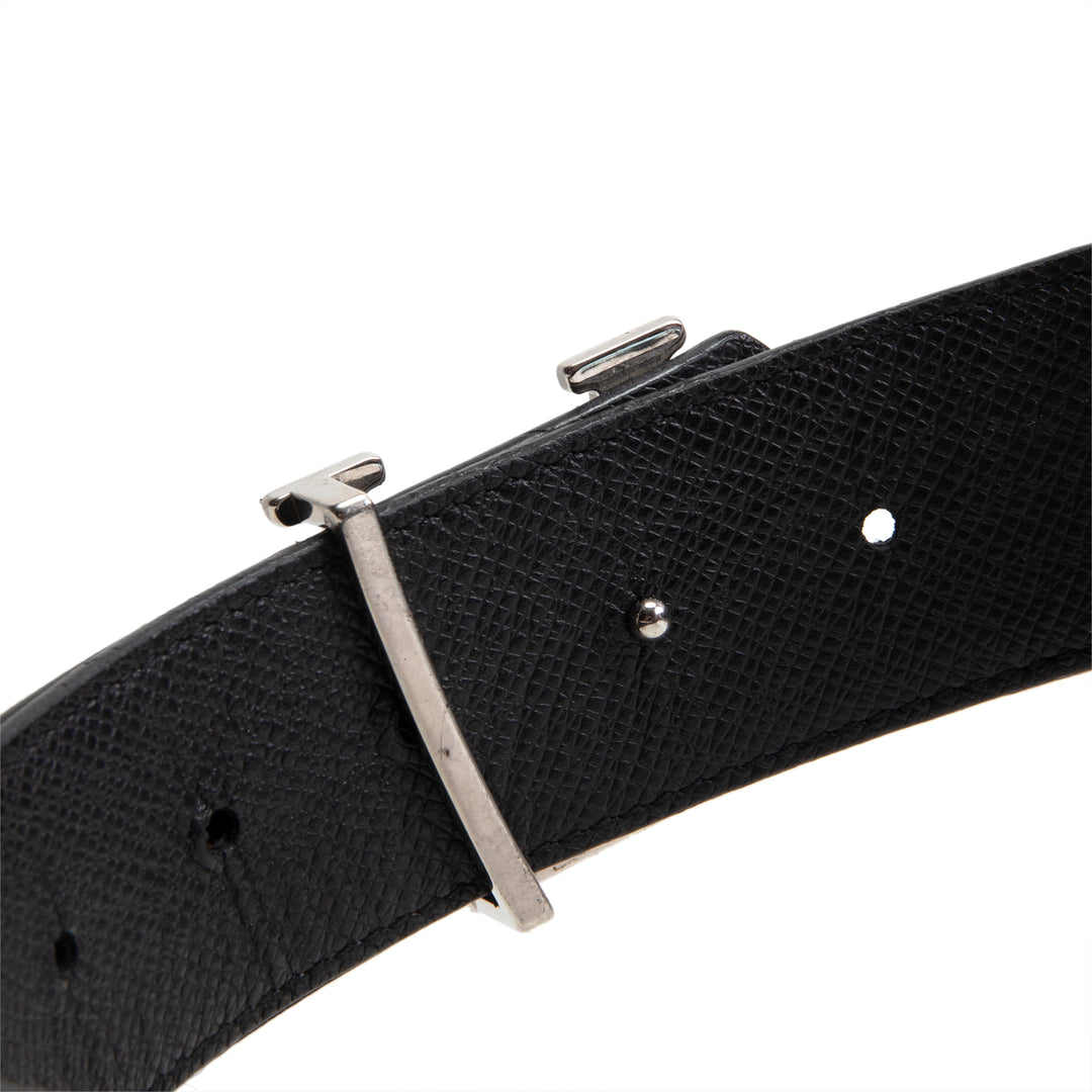 LOUIS VUITTON Monogram Eclipse Initiales Belt - OUTLET FINAL SALE