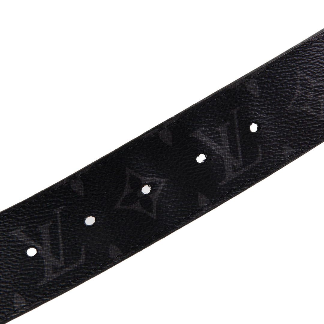 LOUIS VUITTON Monogram Eclipse Initiales Belt - OUTLET FINAL SALE