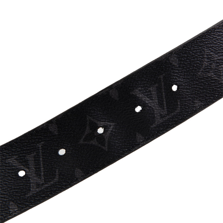LOUIS VUITTON Monogram Eclipse Initiales Belt - OUTLET FINAL SALE