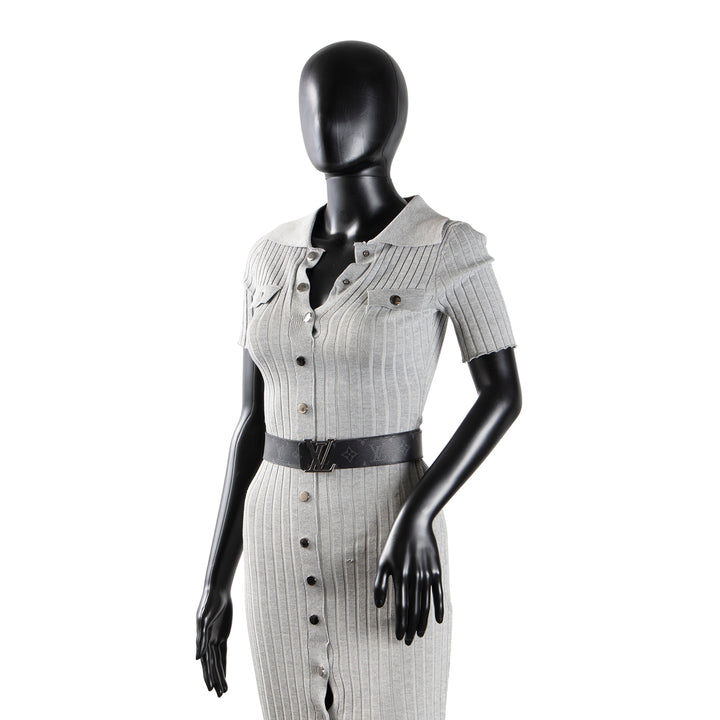 LOUIS VUITTON Monogram Eclipse Initiales Belt - OUTLET FINAL SALE