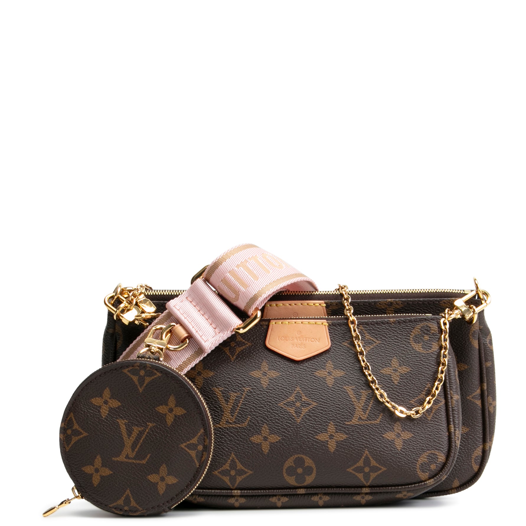 LOUIS VUITTON Multi Pochette Accessoires Monogram- Pink – ALB
