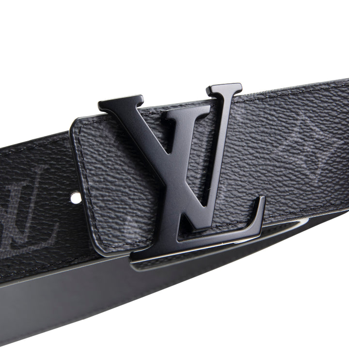 LOUIS VUITTON Reversible Initlales 40mm Monogram Eclipse Belt