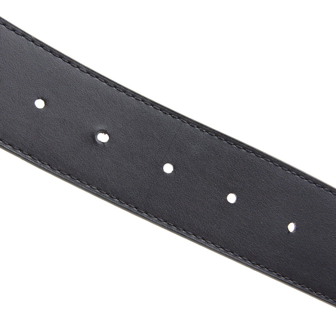 LOUIS VUITTON Reversible Initlales 40mm Monogram Eclipse Belt