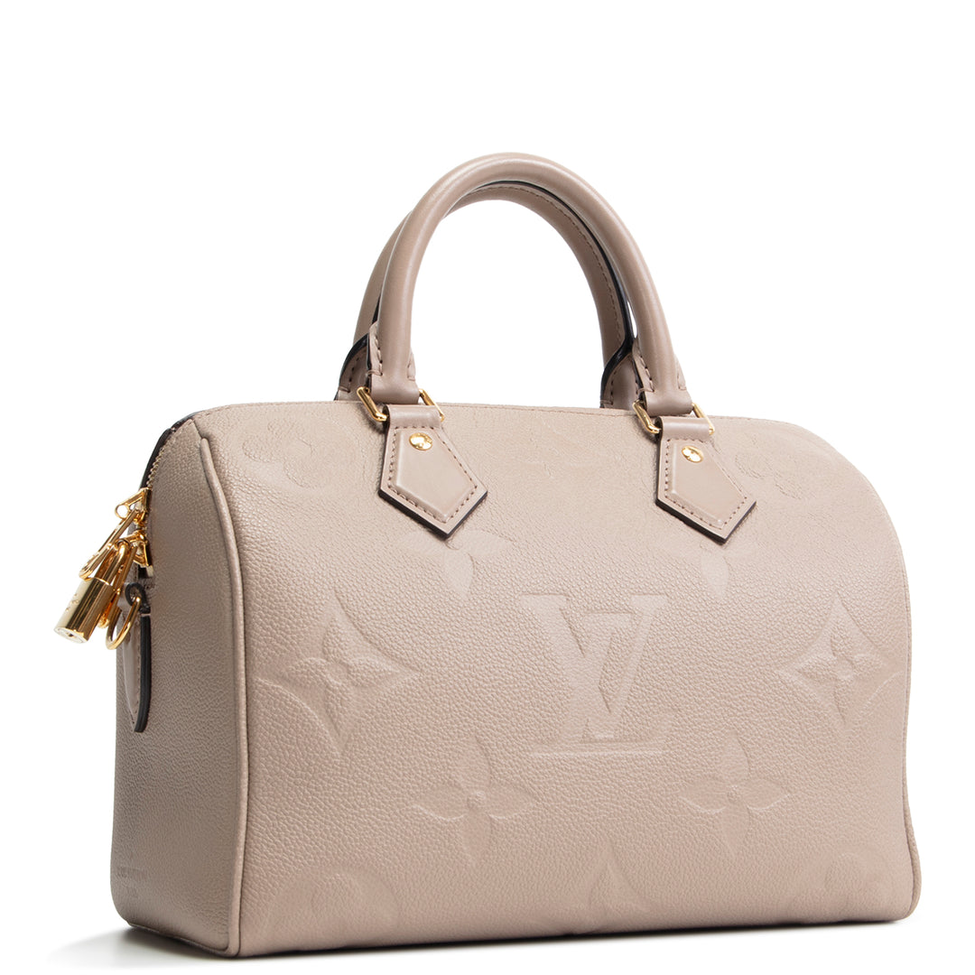 LOUIS VUITTON Monogram Empreinte Speedy Bandouliere 25 - Turtledove
