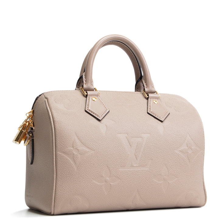 LOUIS VUITTON Monogram Empreinte Speedy Bandouliere 25 - Turtledove
