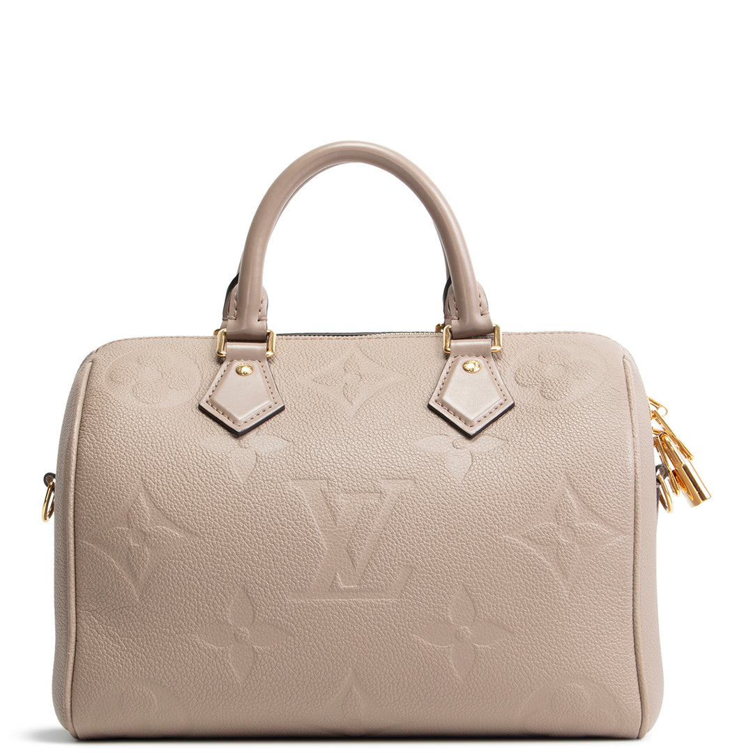 LOUIS VUITTON Monogram Empreinte Speedy Bandouliere 25 - Turtledove