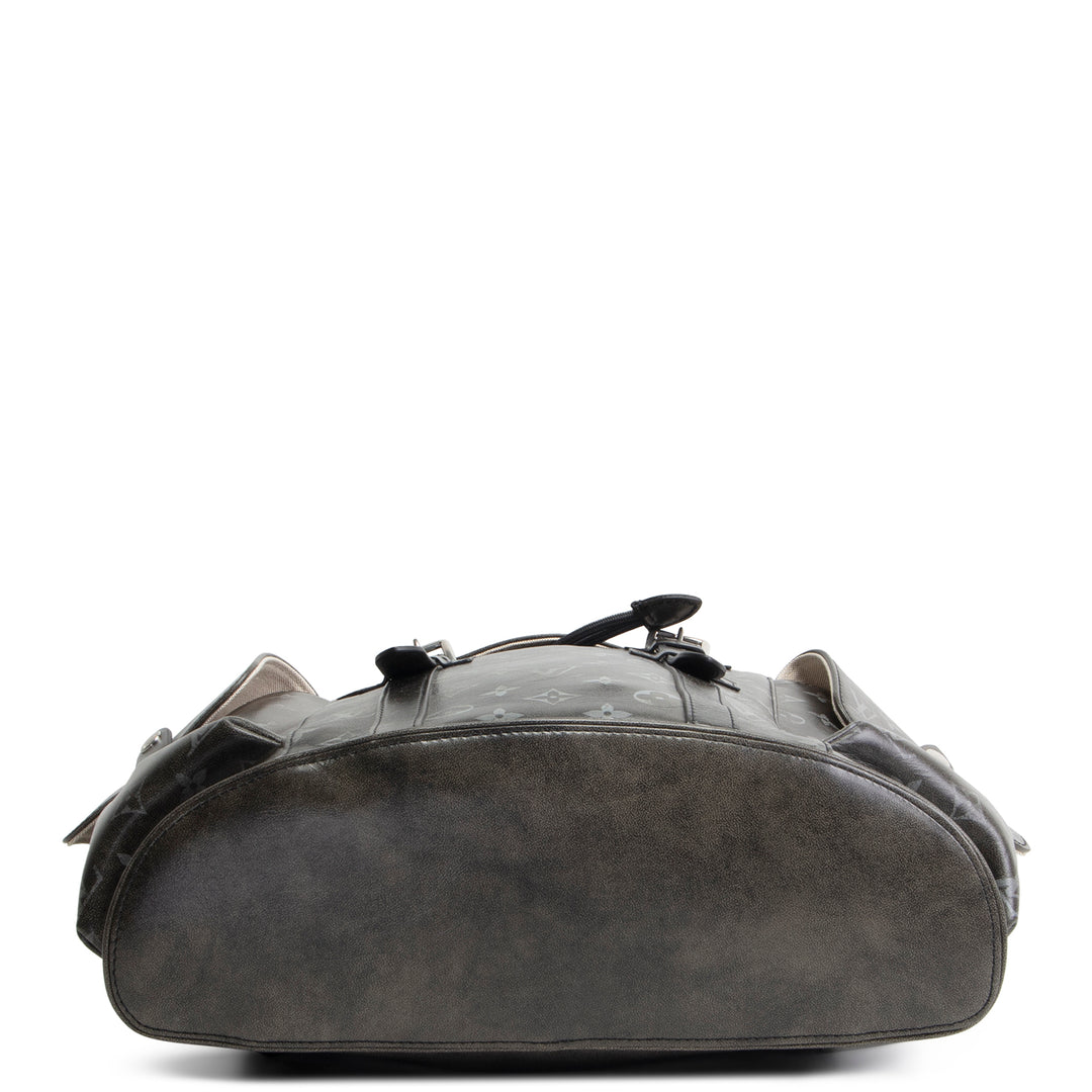 LOUIS VUITTON Christopher MM Brushed Monogram Eclipse Cowhide Backpack