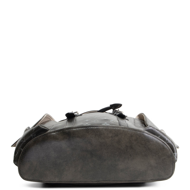 LOUIS VUITTON Christopher MM Brushed Monogram Eclipse Cowhide Backpack