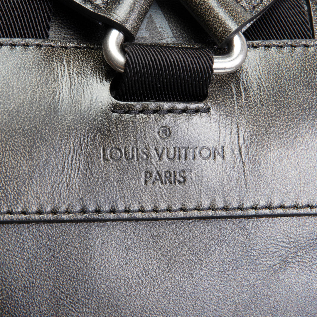 LOUIS VUITTON Christopher MM Brushed Monogram Eclipse Cowhide Backpack