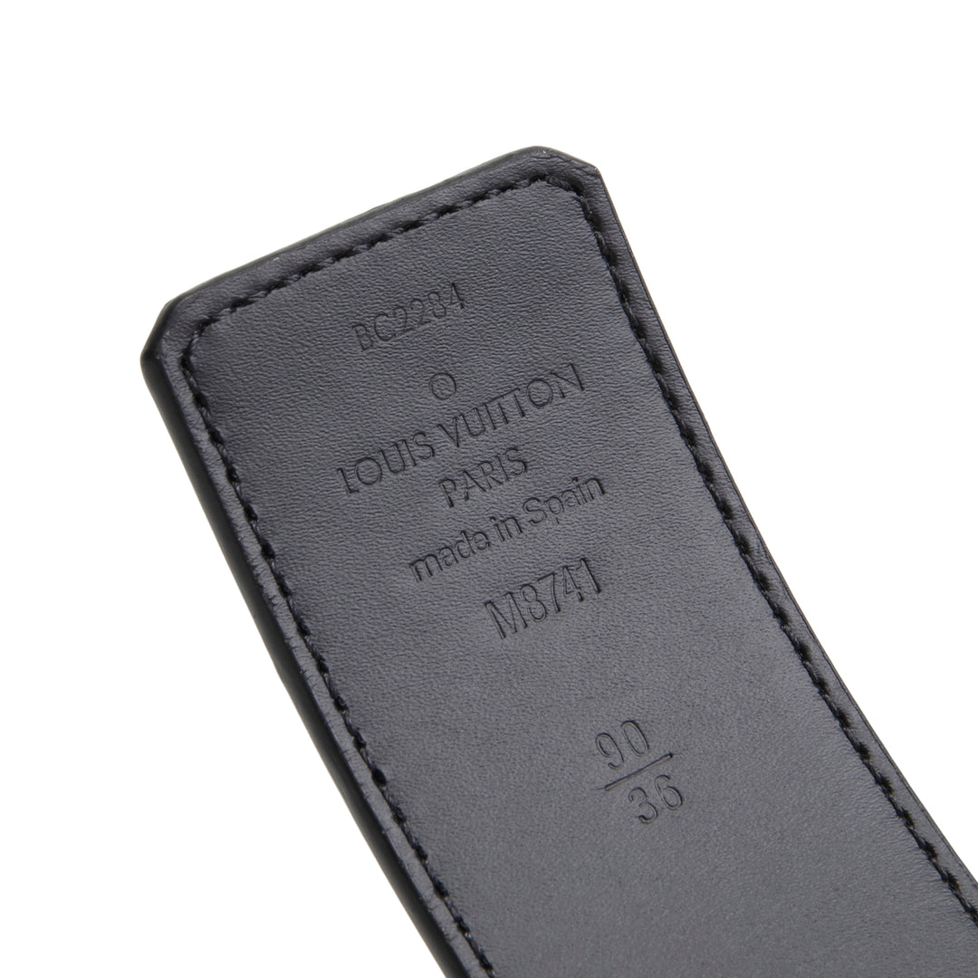 LOUIS VUITTON Brushed Monogram Cowhide 40mm Belt