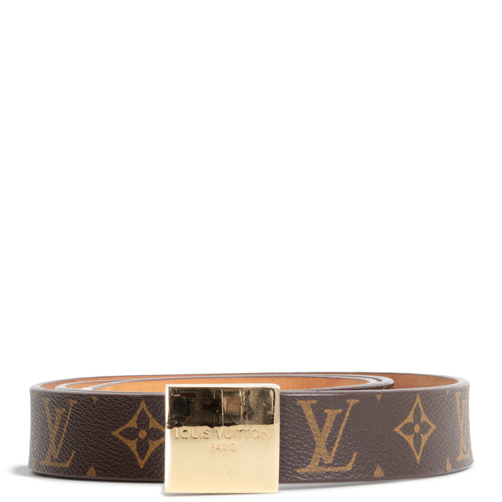 LOUIS VUITTON Vintage Ceinture Carre Belt Monogram