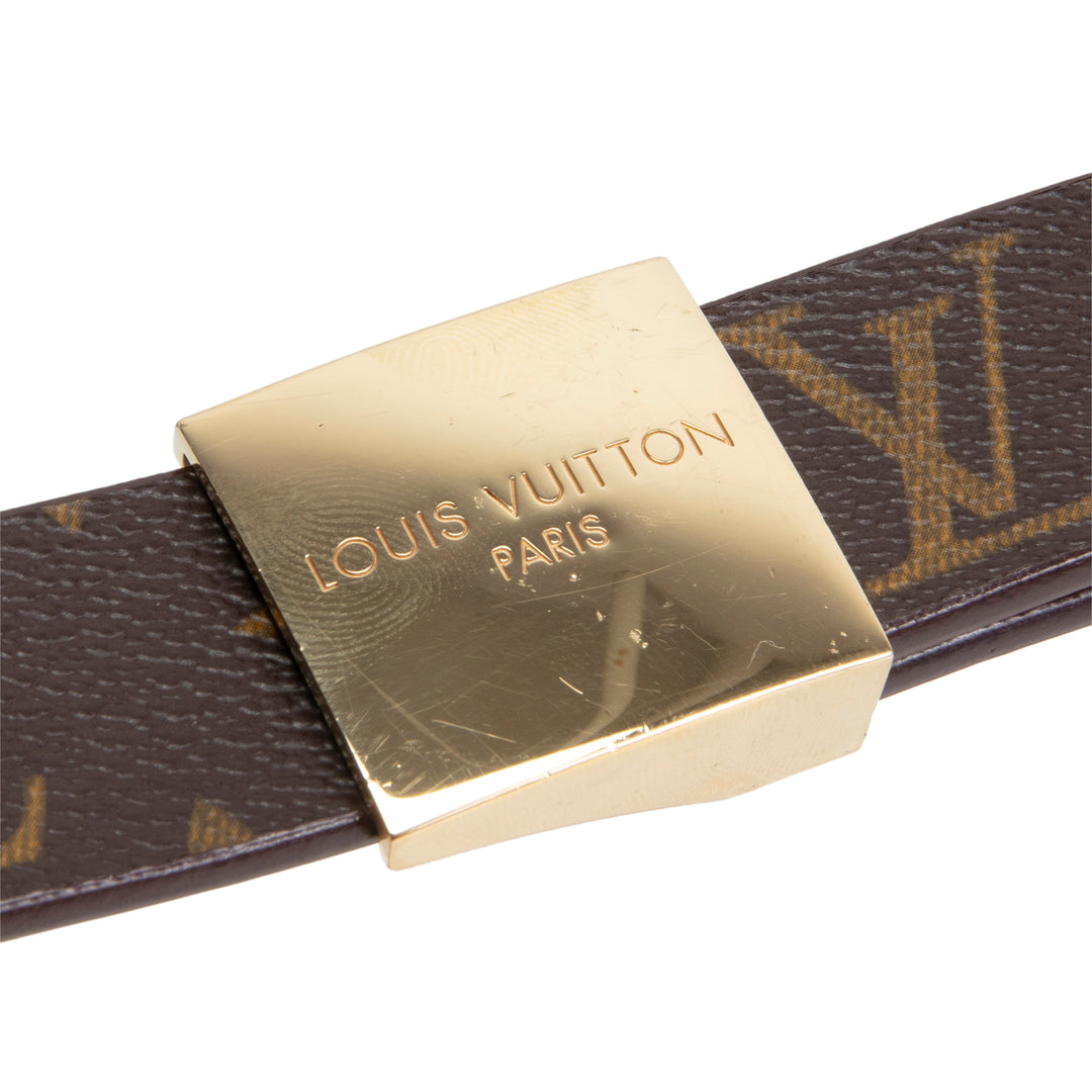 LOUIS VUITTON Vintage Ceinture Carre Belt Monogram