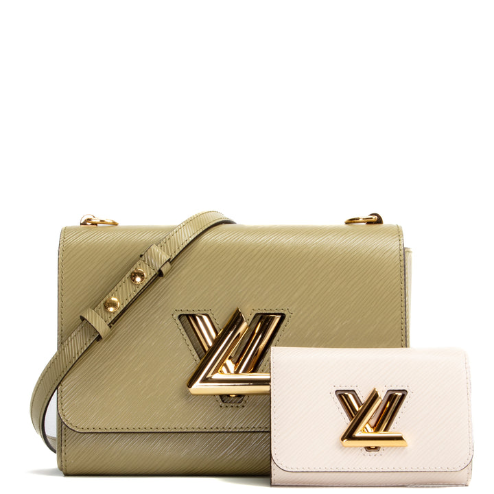 LOUIS VUITTON Epi Twist MM and Twisty - Green/Cream