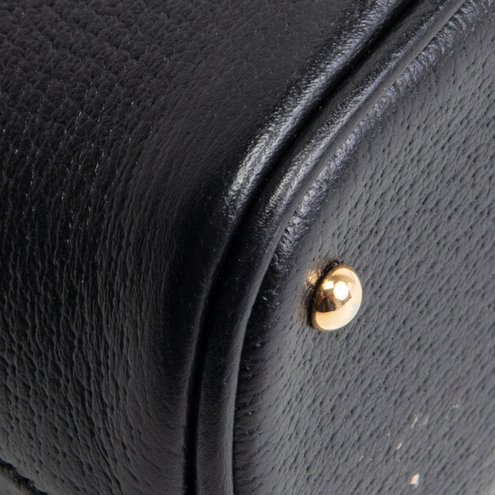 GUCCI Mini Diana Dome Bamboo Top Handle - Black