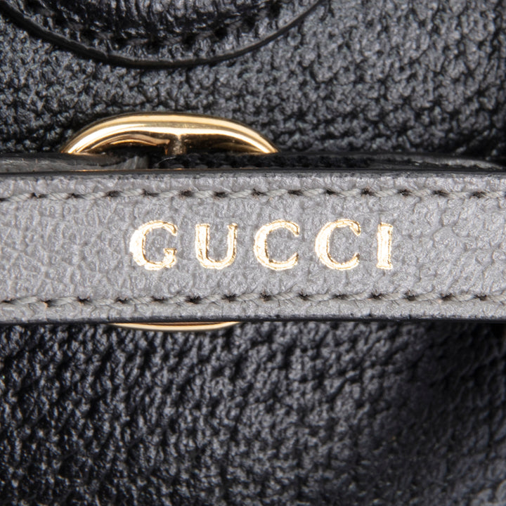 GUCCI Mini Diana Dome Bamboo Top Handle - Black