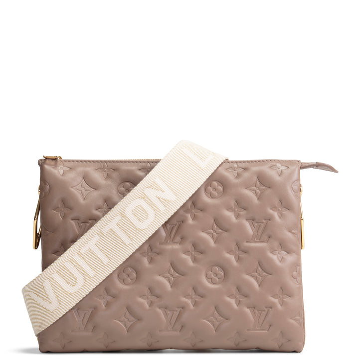 LOUIS VUITTON Embossed Coussin PM - Turtledove/Taupe